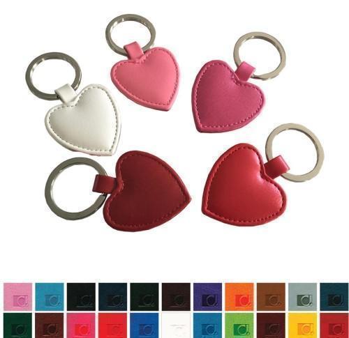 Belluno Heart Shaped  Key Fob in a choice of Belluno Colours