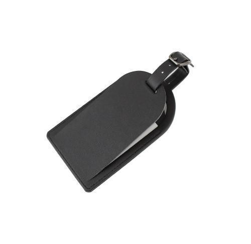 Hampton Leather Small Luggage Tag With Security Flap