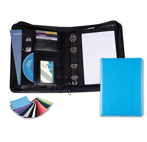 Belluno PU A5 Deluxe Zipped Ring Binder