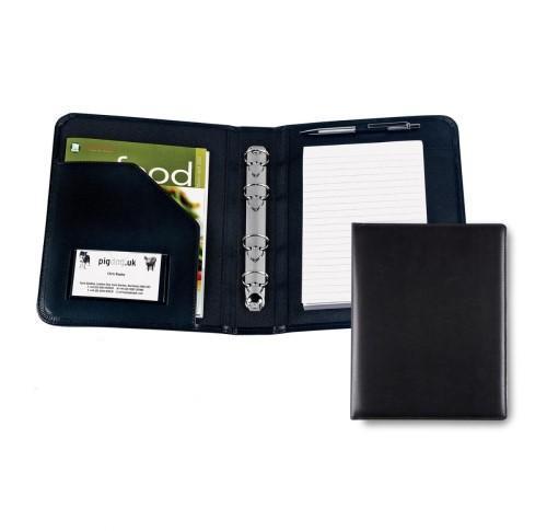 Black Belluno PU A5 Ring Binder