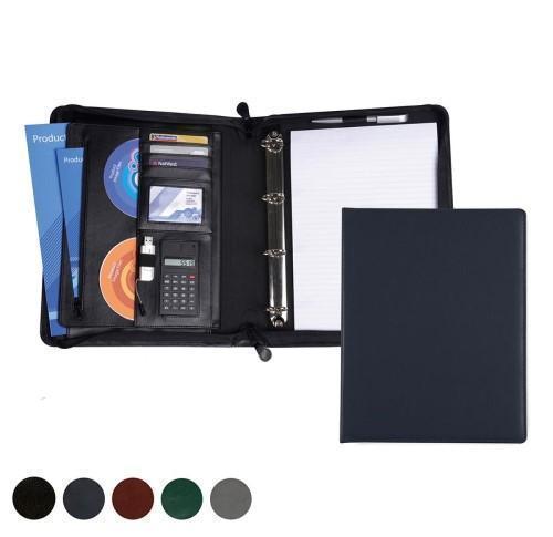Hampton Leather A4 Deluxe Zipped Conference Folder