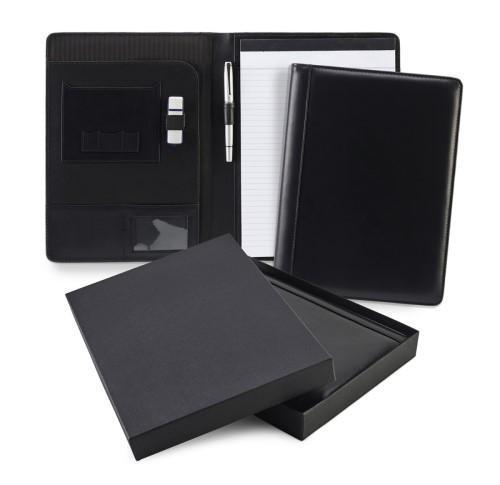 Leather Conference Folder A4 Black