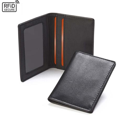 Sandringham Nappa Leather Luxury Leather Card Case with RFID Protection