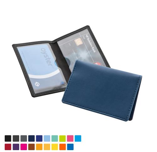 Credit or Travel Card Case in Torino matt velvet touch vegan PU in a choice of 20 colours. 