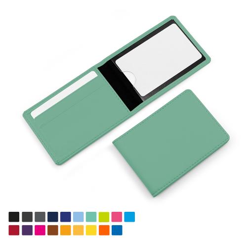 Season Ticket or ID Card Case in Torino matt velvet touch vegan PU, in a choice of colours . 