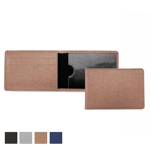 Season Ticket or ID Card Case in textured Saffiano in 4 metallic colours. 