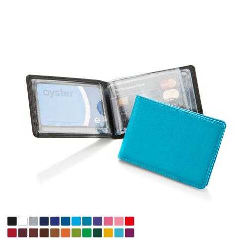 Credit Card Case for 6-8 Cards in Belluno, a vegan coloured leatherette with a subtle grain.