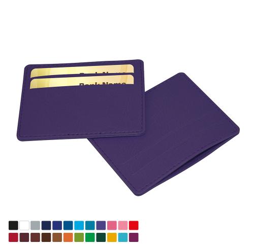 Deluxe Slimline Credit Card Case in Belluno, a vegan coloured leatherette with a subtle grain.
