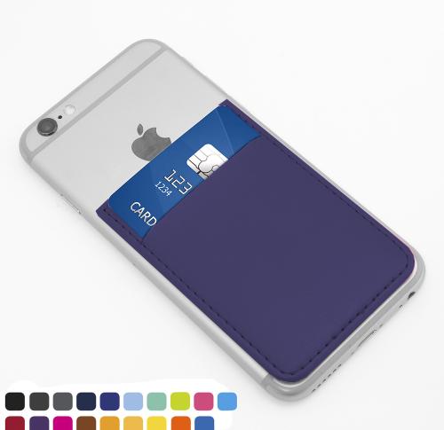 Card Case for a Smart Phone , choose from of 19 contemporary colours, in Soft Touch Vegan Torino PU. 