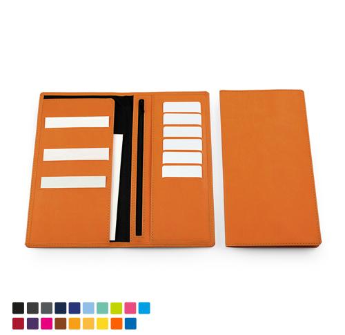 Promotional Deluxe Travel Wallets In Soft Touch Vegan Torino PU. 