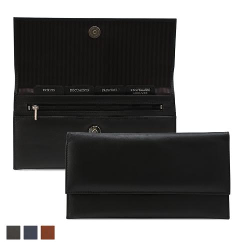 Accent Sandringham Nappa Leather Colours, Envelope Travel Wallet