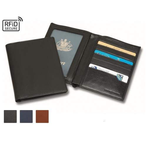 Accent Sandringham Nappa Leather Colours, Deluxe RFID Passport Wallet