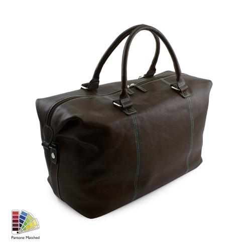 Sandringham Nappa Leather Weekender Bag made to order in any Pantone Colour