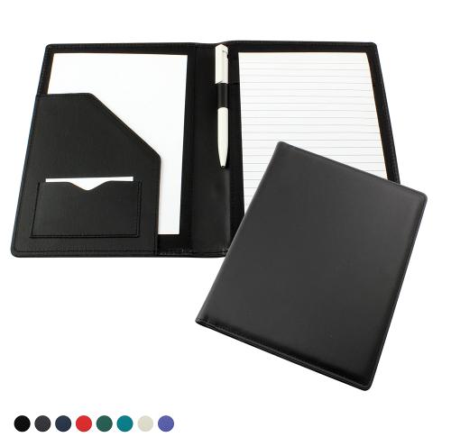 Deluxe A5 Conference Folder Recycled Environmentally friendly Eleather in a choice of 8 colours.