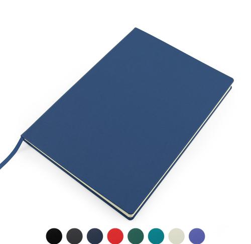 Recycled ELeather A4 Casebound Notebook, made in the UK in a choice of 8 colours.