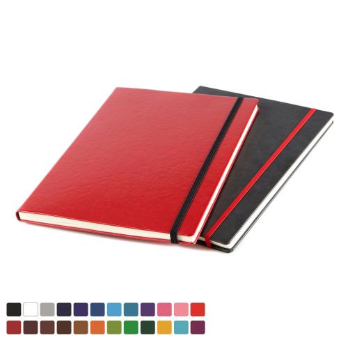 Mix & Match A4 Belluno Casebound Notebook in thousands of colour combinations.