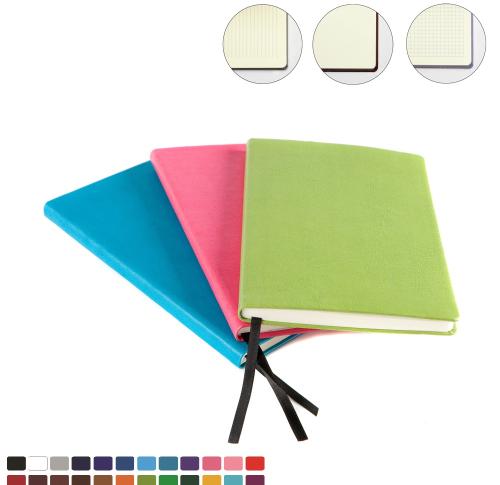 Recycled Como A5 Casebound Notebook choose from 8 colours in vegan Recycled Como.