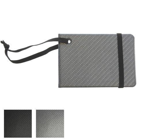 Notebook Style Luggage Tag with Elastic Retainer
