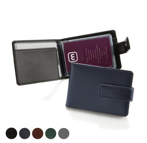 Hampton Leather Deluxe Credit Card Case with a Strap in Colours