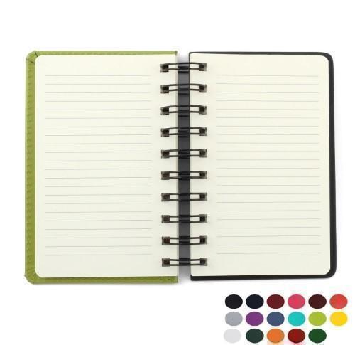 Belluno PU Colours A6 Wiro Notebook with soft touch leather look cover