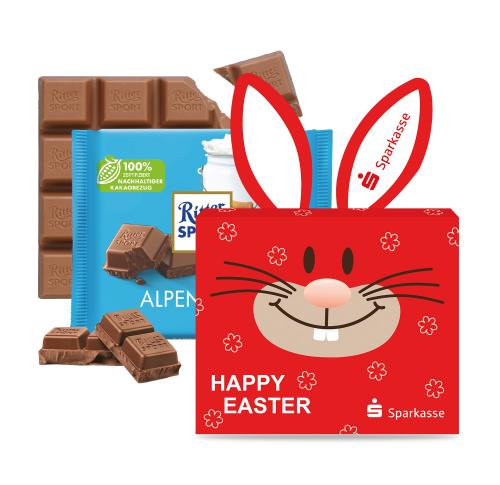 Ritter Branded Easter Chocolate Bar Bunny Ears