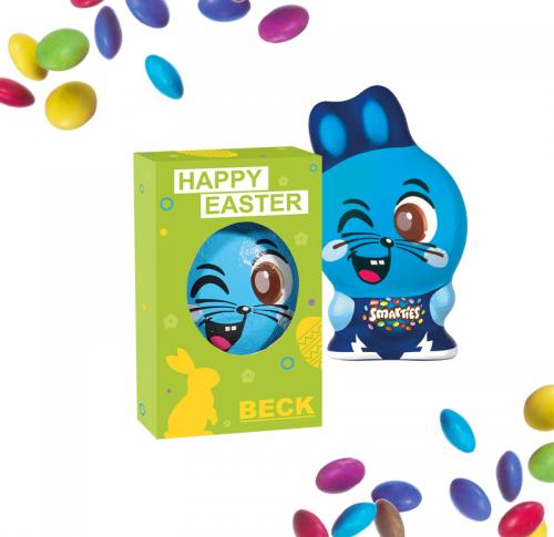 Branded Smarties Easter Bunny Gift Box Personalised Logo