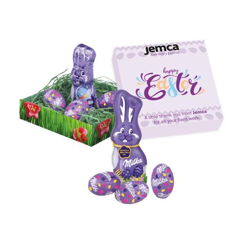 Branded Milka Easter Basket Gift