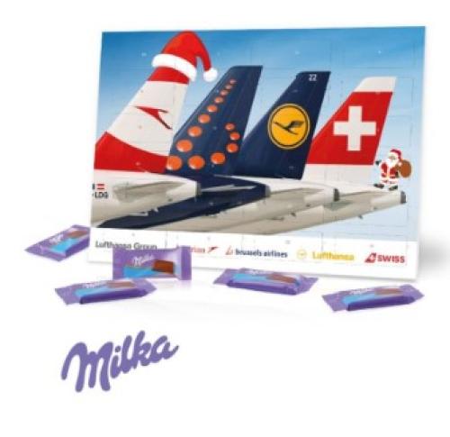 Milka Personalised Desktop Chocolate Advent Calendar 				