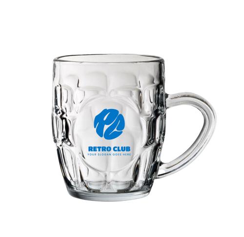 Dimpled Beer Tankard (Panelled) - Half Pint 290ml