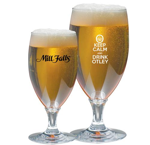 Reusable Chalice Glasses Tempered Glass 520ml Printed Logo