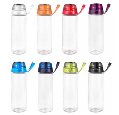 Sports Water Bottle Tritan Plastic Covered Hygienic Lid 750ml