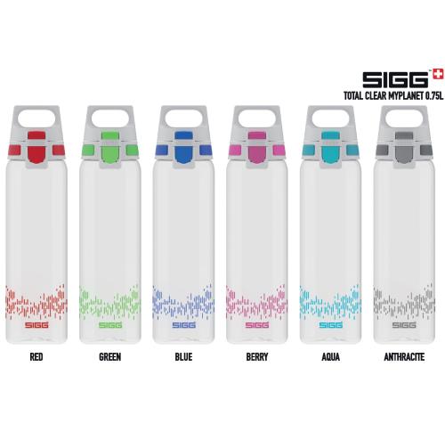 Custom Sigg Total Clear One MyPlanet 0.75l Sports Water Bottles