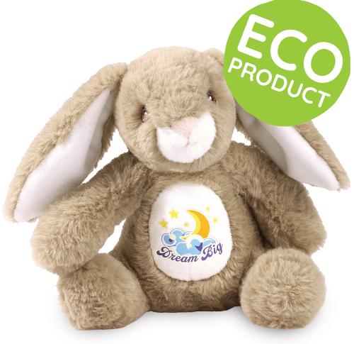 20cm Tummy Printed Eco Soft Plush Bunny Toy