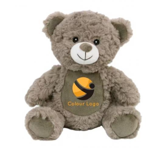 Custom Printed Tummy Eco Friendly 20cm Mocha Catherine Teddy Bear