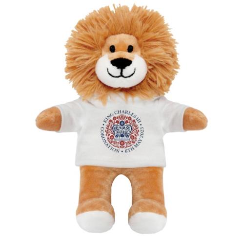 King Charles III Coronation Plush Toy Louis The Lion 14cm