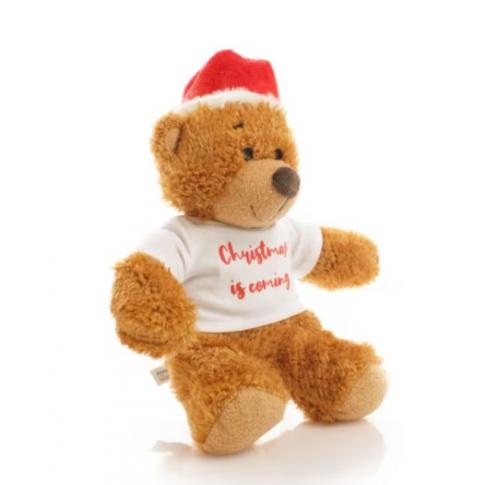 Branded 18cm Anne Santa Bear With T Shirt