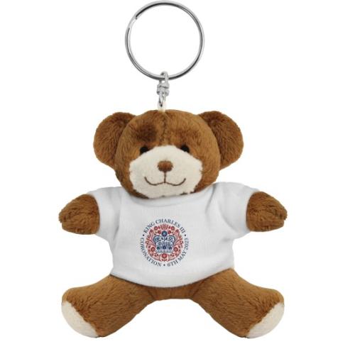 King Charles III Coronation Teddy Bear Keyring Georrge 9cm