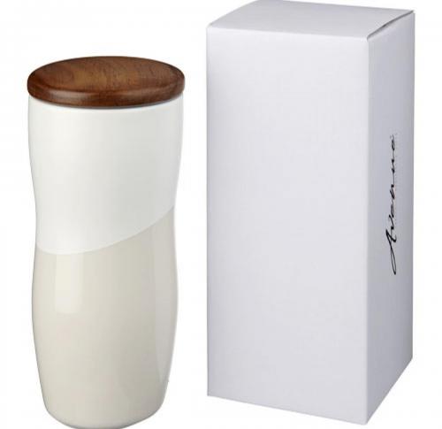 Reno 370 ml double-walled ceramic tumbler