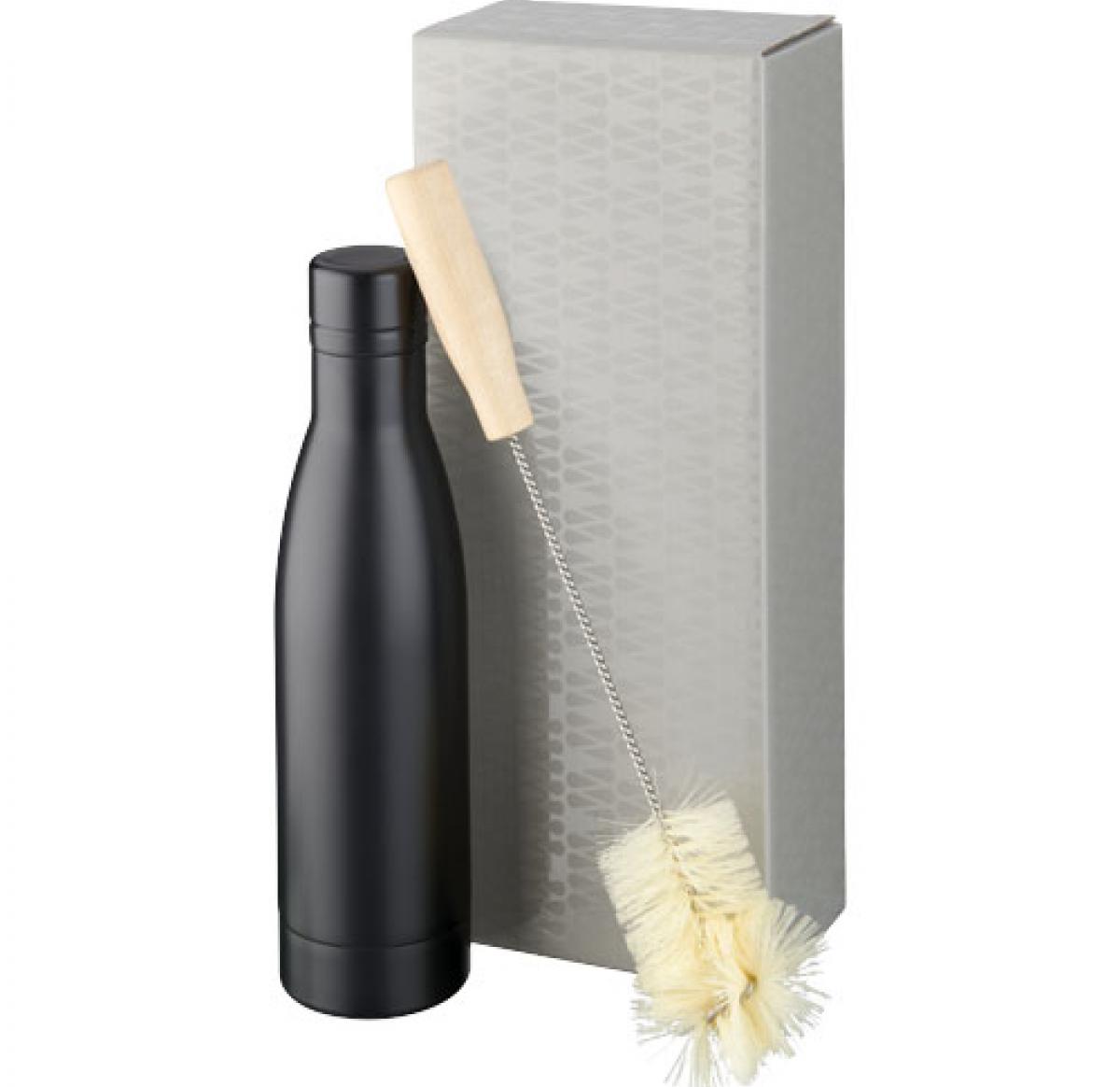 Copper Vacuum Insulated Bottle With Brush Set