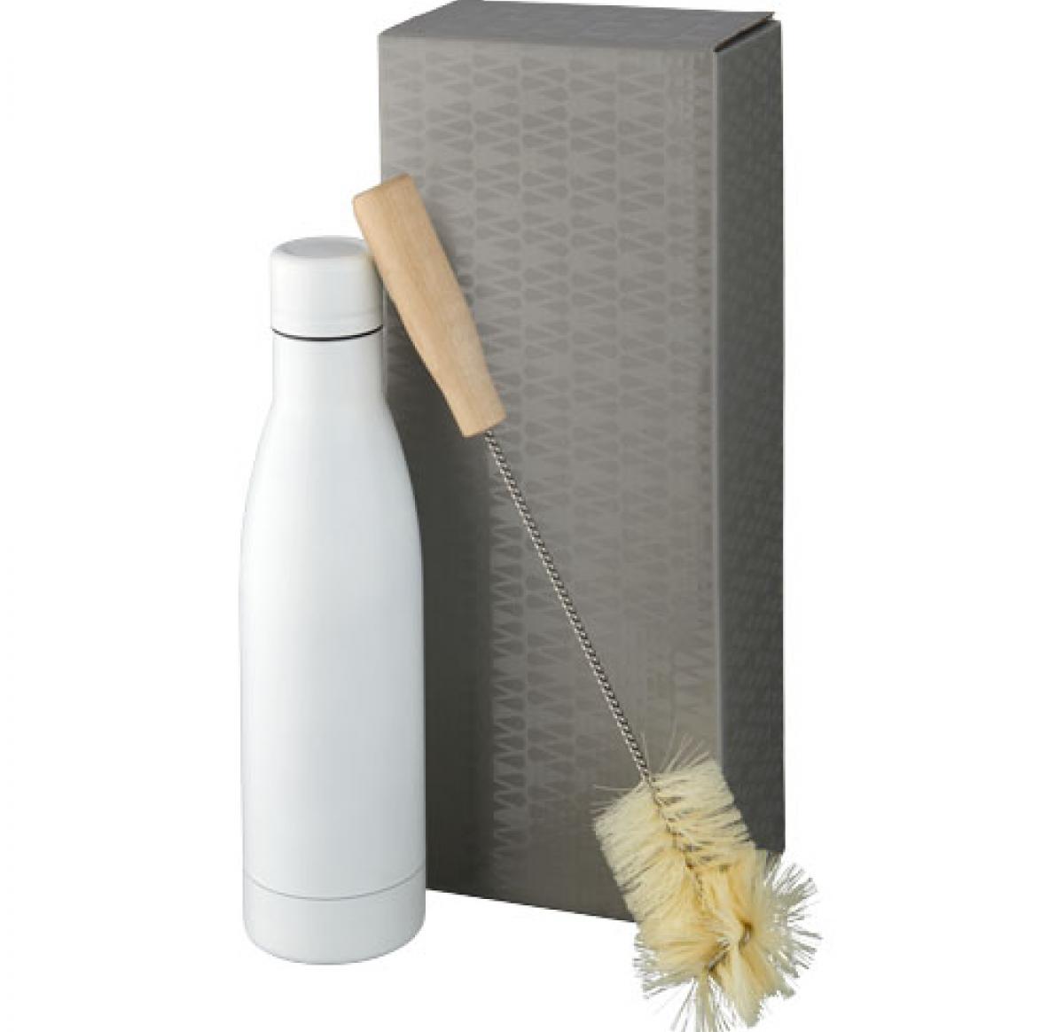 Copper Vacuum Insulated Bottle With Brush Set