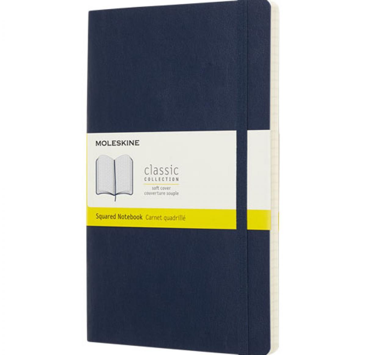 Printed Moleskine Classic L Soft Cover Notebooks - Squared