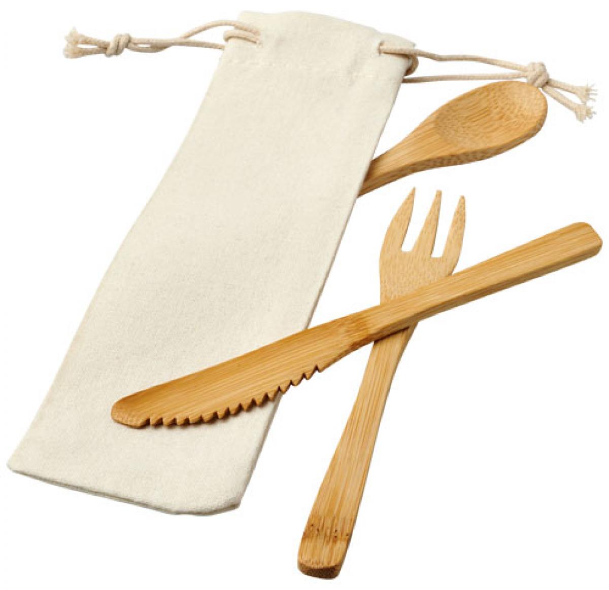 Custom Branded Bamboo Cutlery Sets - Celuk