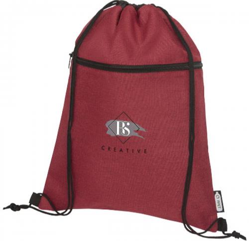 Branded Ross RPET Drawstring Backpacks