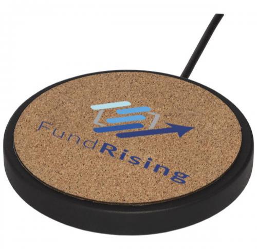 10W Limestone/cork Wireless Phone Charging Pad Power Pack