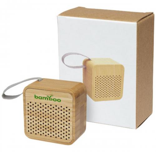 Branded Bamboo Bluetooth® Mini Portable Speakers