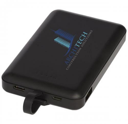Promotional Wireless Smartphone Power Banks 5000 MAh With 3-in-1 Cable