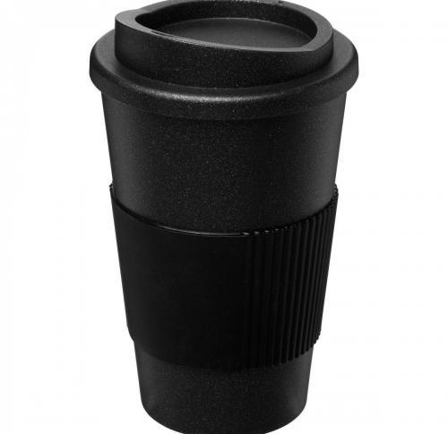 Branded Reusable Americano® Midnight Grip 350 Ml Insulated Tumbler Coffee Cups
