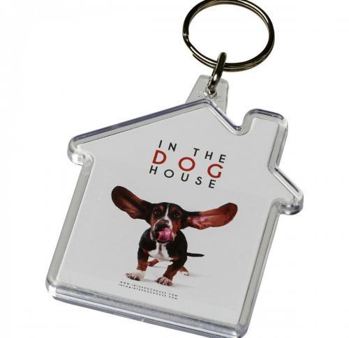 Combo house-shaped keychain