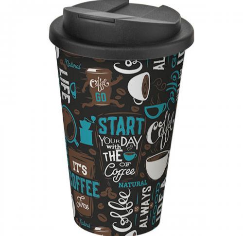 Brite-Americano® 350 ml tumbler with spill-proof lid