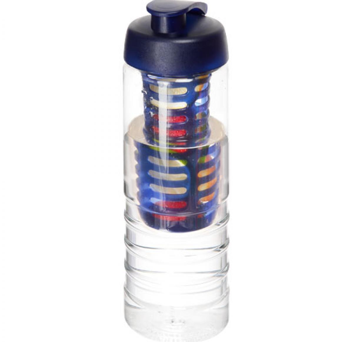 H2O Treble 750 ml flip lid bottle & infuser